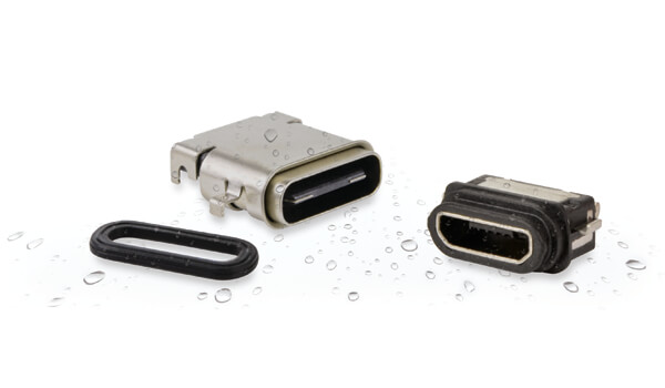 Waterproof USB Micro B and Type C Receptacles Feature IP67 Ratings